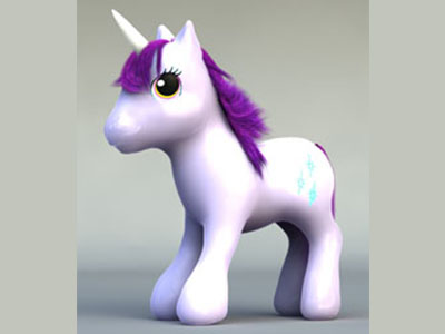 3D rendering of pony