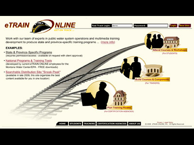 Example of homepage