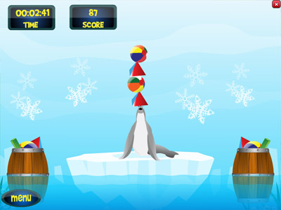 Example of one of the coordination minigames.