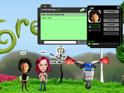 Example of multiplayer chat system