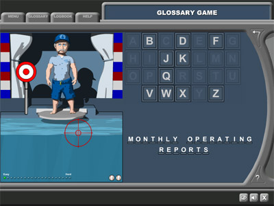 Example of one of the learning games