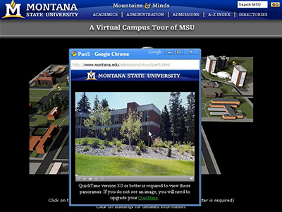 Panorama photo of Montana State University