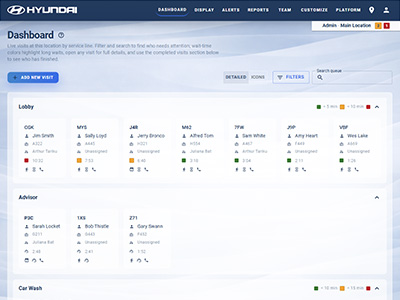 Lobby Manager dashboard